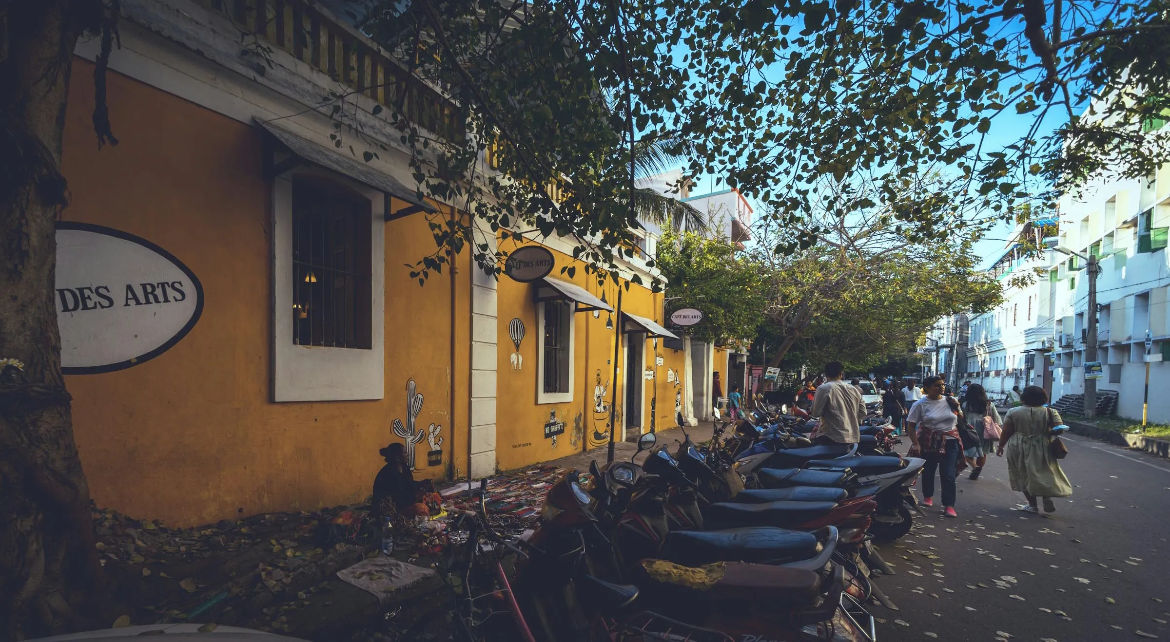 Pondicherry French Colonial Street View